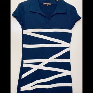 Adrienne Vittadini dress XSmall..blue and white